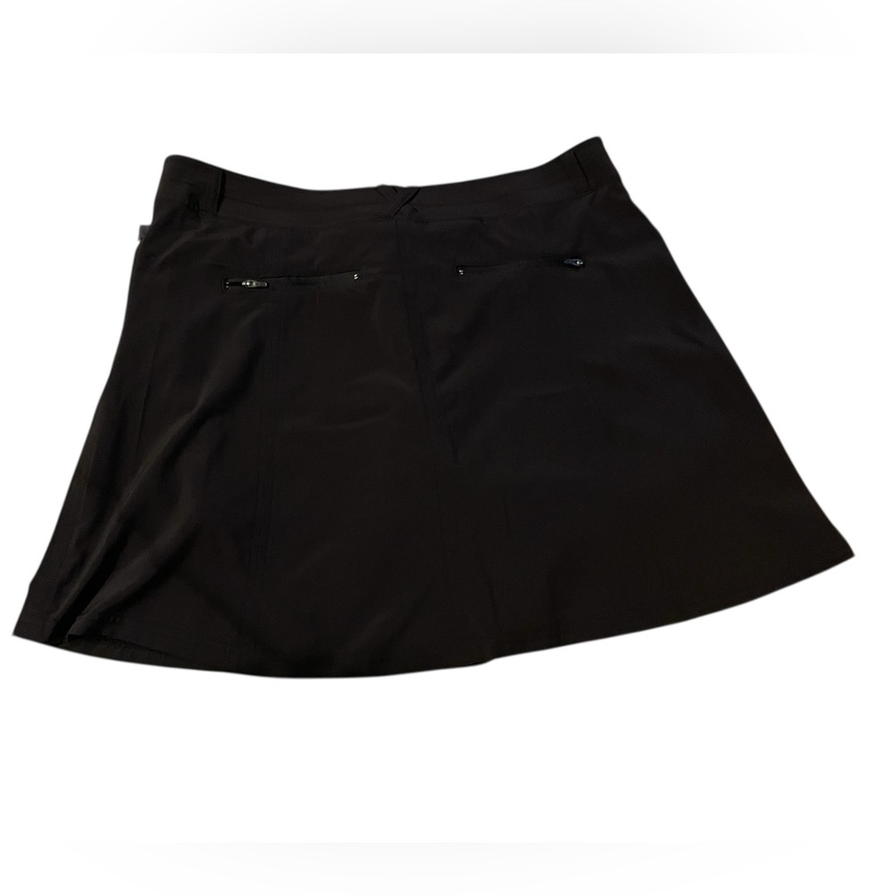 LL Bean Black Active Skort Womens Size 14 Built In‎ Shorts Athletic Golf Tennis - Picture 2 of 6
